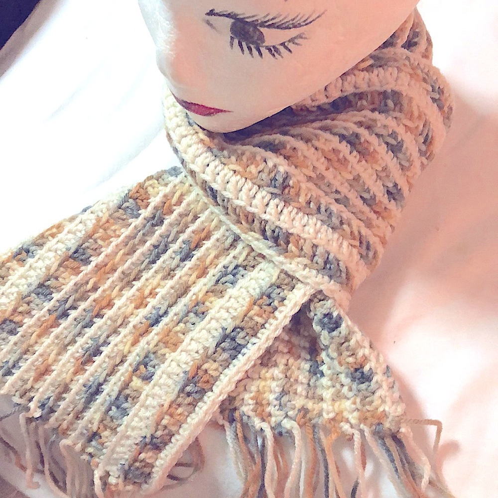 Hand Crochet Beautiful Scarf.